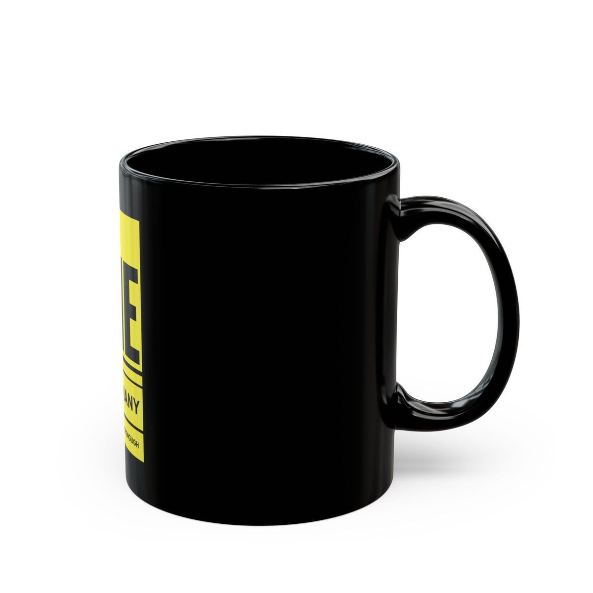 'One Is Too Many' Coffee Cup - Inspirational Black Mug -  for Motivation & Reflection