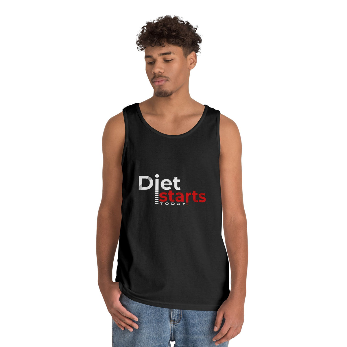 Diet Starts Today Unisex Heavy Cotton Tank Top